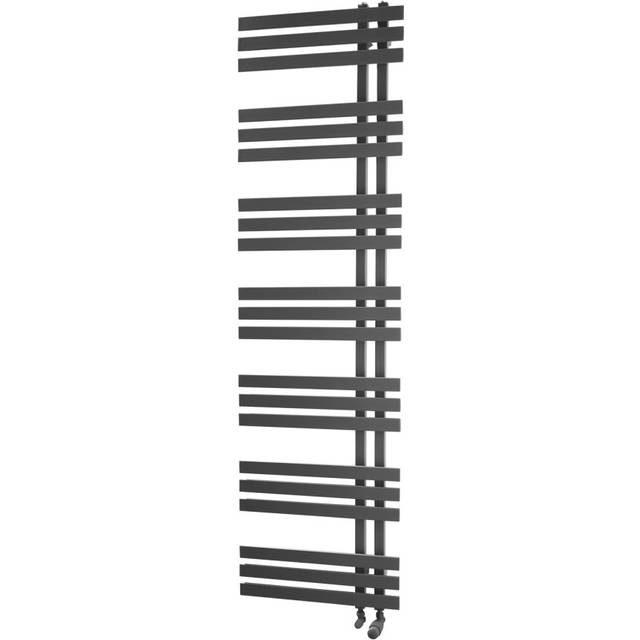 Towelrads Cobham Open Ended Ladder Towel Rail Radiator - Anthracite 1800x500