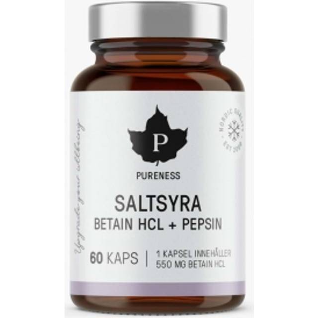 Pureness Beteine HCL Saltsyra Kapslar, 60 st