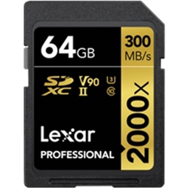 Lexar SDXC Professional Type Gold - 2000x 300MB/s V90 II 64 GB