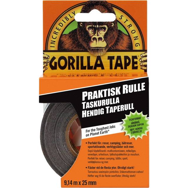 Gorilla To-Go Duct Tape Black 25mm x 9,14m