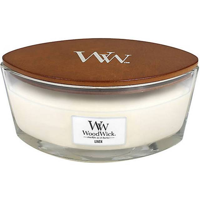 WoodWick Linen Ellipse Candle