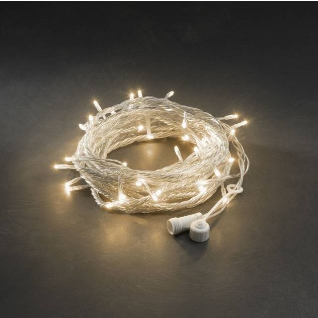 Konstsmide 4850-103 Ljusslinga transparent kabel, 50 LED Varmvita