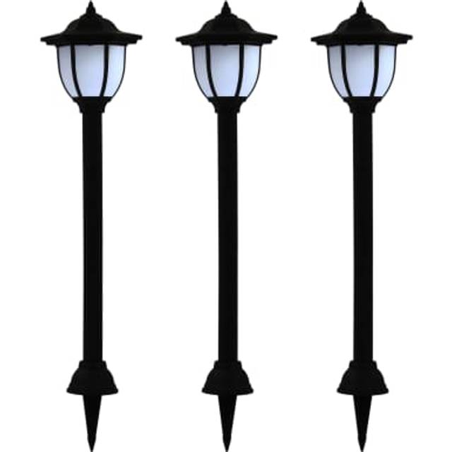 Vidaxl - Outdoor Solar Lamps 3 pcs led Black