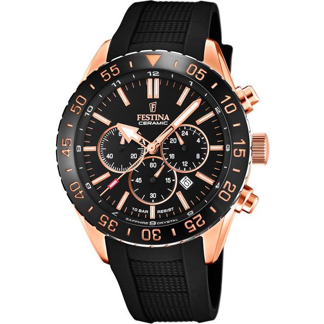 Festina F20516/2 Ceramic Chronograph Herrenuhr 44mm 10ATM