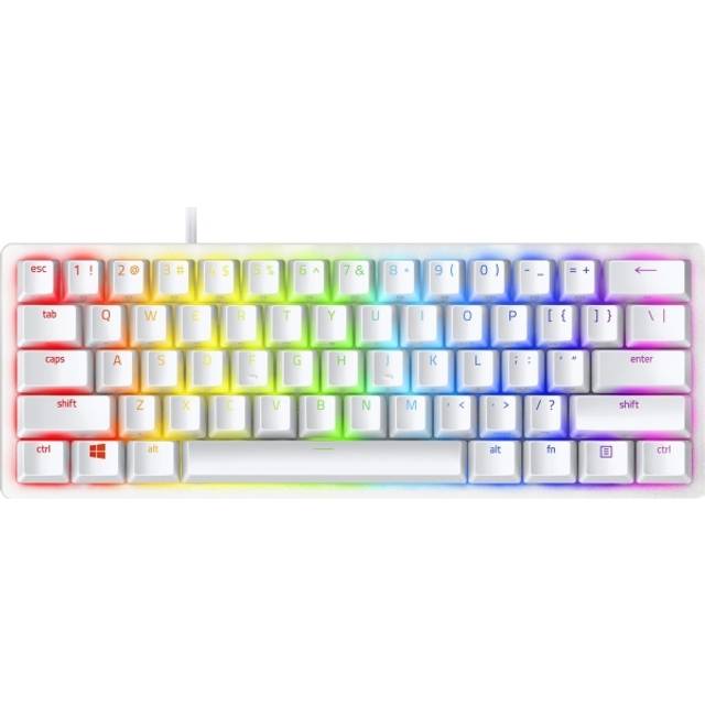 Razer Huntsman Mini Gaming Keyboard Optical Purple Switches Mercury US-Layout