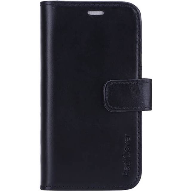Radicover - Radiationprotected Mobilewallet Leather iPhone 12 Mini Exclusive 2in1 Magnetcover - Black