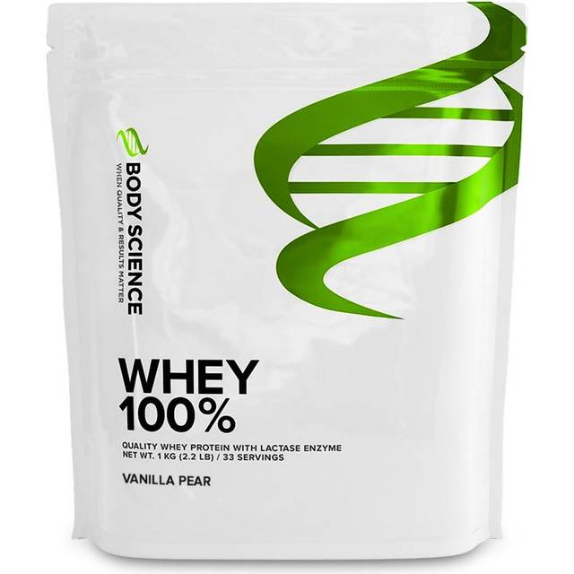 Proteinpulver Whey 100% - 1 kg - Vanilla Pear - Body Science - Vassleprotein, Protein