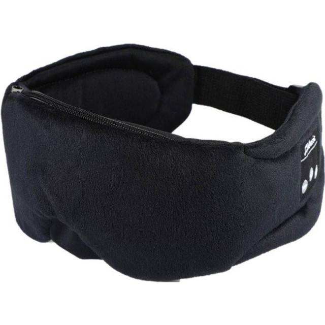 INF Sovhörlurar - Sovmask med hörlurar Bluetooth 5.0 Svart