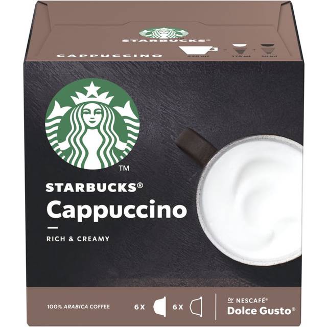 Starbucks STARBUCKS by Nescafe Dolce Gusto Cappucino Coffee 12 Capsules (Pack 3)