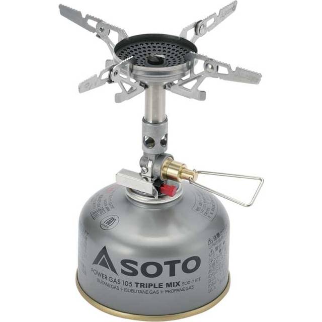 Soto Windmaster + Micro Regulator Compact Camping Stove, Silver - OS