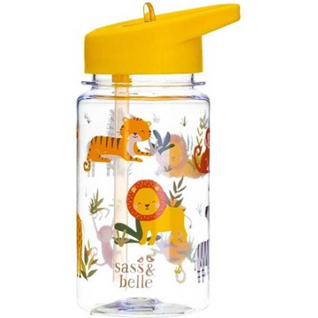 Sass & Belle Children's Animal Water Bottle - yellow/clear - one size