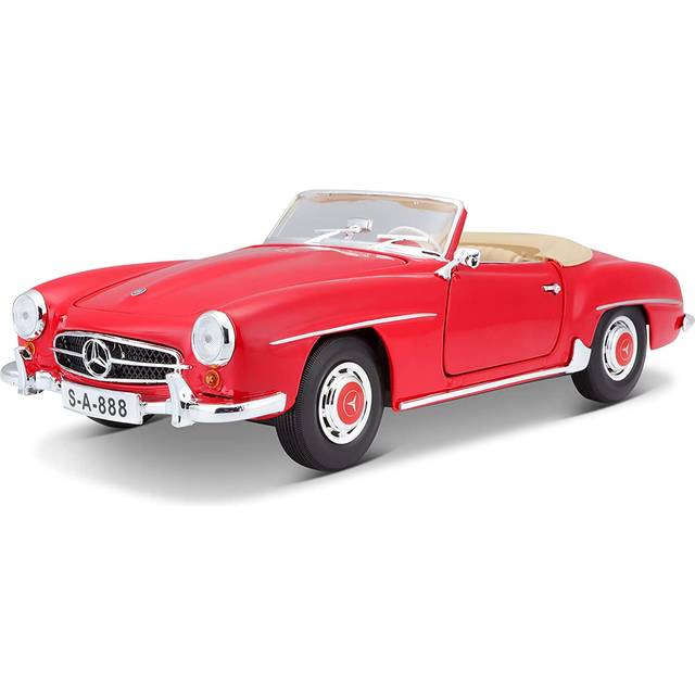 1955 Mercedes 190 SL Red 1/18 Diecast Car Model by Maisto