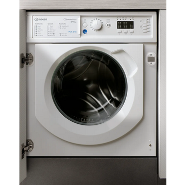 Indesit BI WDIL 861284 UK White Integrated Washer Dryer: 8,0Kg