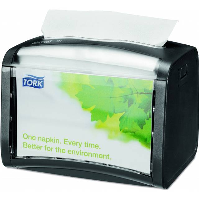 Tork Xpressnap® Black Tabletop Napkin Dispenser 155x201x150mm (Each)