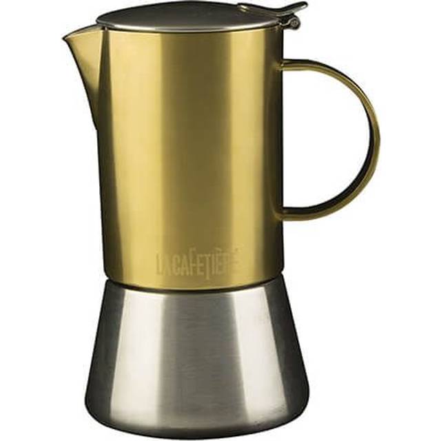La Cafetiere Edited 4 Cup Stainless Steel Stovetop Brushed Gold - Gold - Yellow