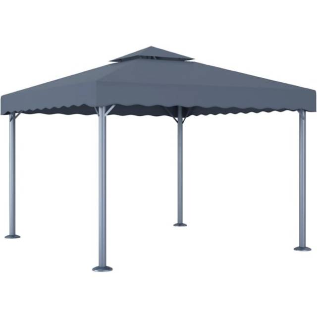 vidaXL Gazebo 300x300 cm Anthracite Aluminium