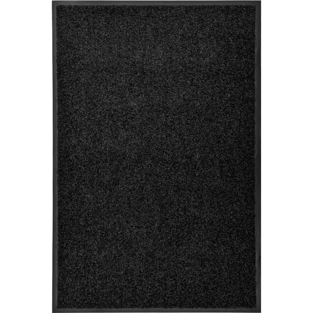 Dörrmatta tvättbar svart 60x90 cm