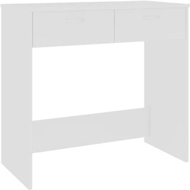 Skrivbord betonggrå 80x40x75 cm konstruerat trä