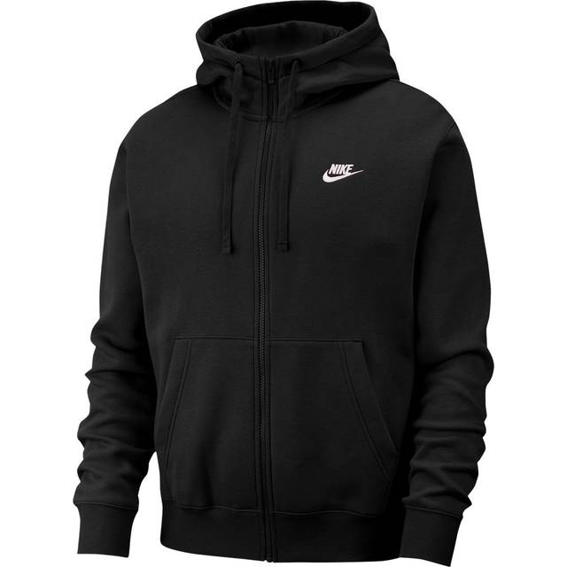 Nike Sportswear Club Fleece Full-Zip Hoodie - Black/White