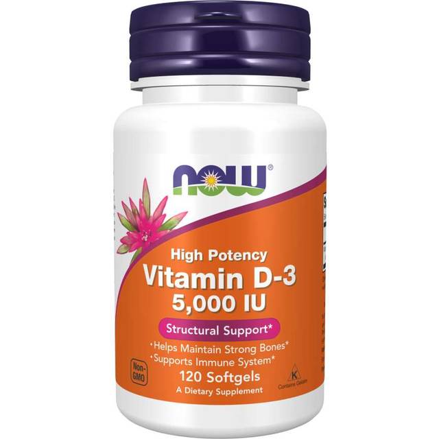 NOW Vitamin D-3 5000 IU - 120 Softgels