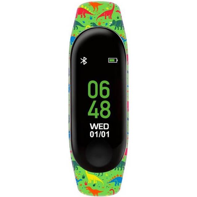 Tikkers Series 1 Black Football Print Silicone Strap colour touch screen, Football smart Watch TKS01-0006