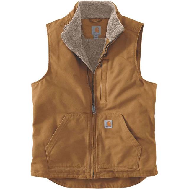 Carhartt Sherpa-lined Mock Neck Vest - Brown