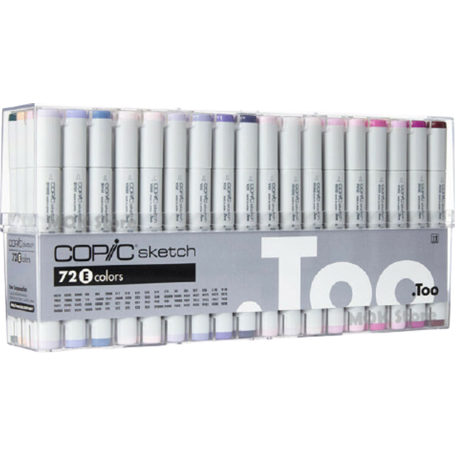 Copic Sketch Set E, Multicoloured, 72 Pens, Multi