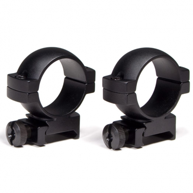 Vortex Hunter 30mm Spotting Scope Rings 2-Piece Set for Picatinny / Weaver Rail (Medium .94-inch Height) in Black