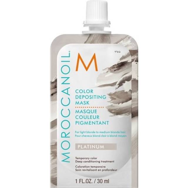 Moroccanoil Color Depositing Mild närande mask utan permanent färgpigment Platinum 30 ml