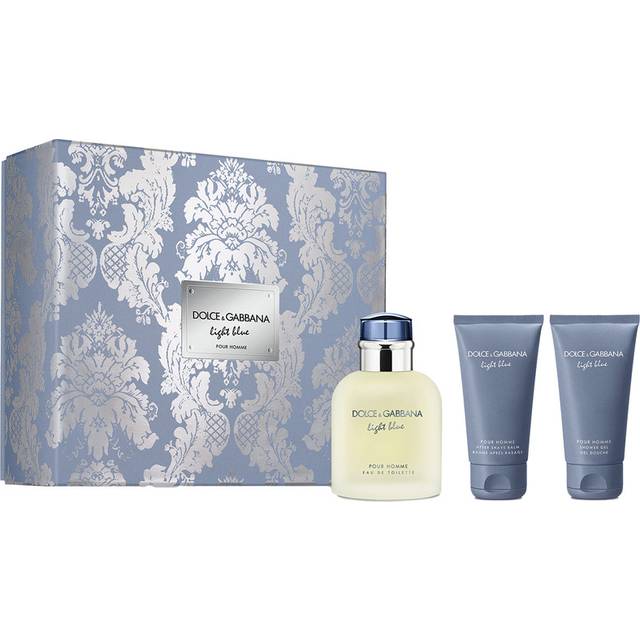 Dolce & Gabbana Light Blue Pour Homme Gift Set 125ml EDT + 50ml Aftershave Balm + 50ml Shower Gel