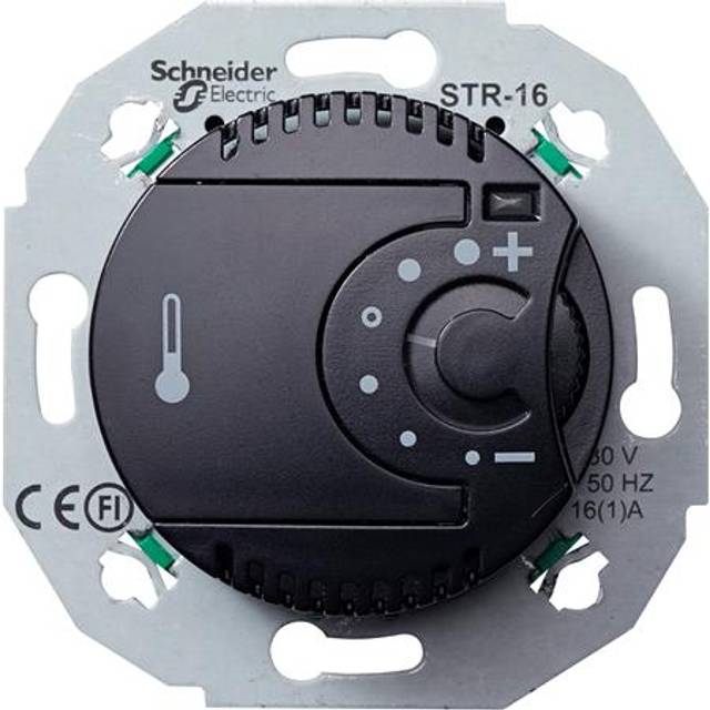 Schneider Electric Renova WDE011624 Rumstermostat 230 V Svart