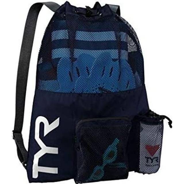 Tyr big mesh mummy backpack - swimming kit bag - pool equipment - navy