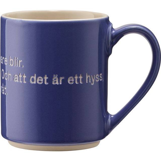 Design House Stockholm Astrid Lindgren mugg, hyss hittar man inte på svensk text