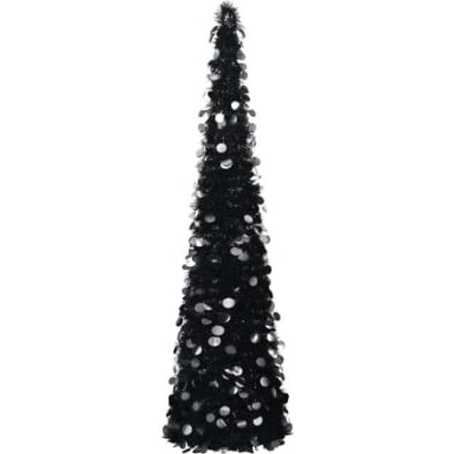 Vidaxl Pop-up Artificial Christmas Tree Gold 180 Cm Pet