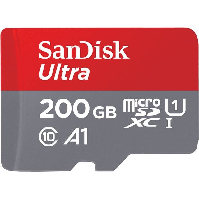 SanDisk Ultra Micro Minneskort SDXC 200GB 120MB/s Class 10 + Adapter