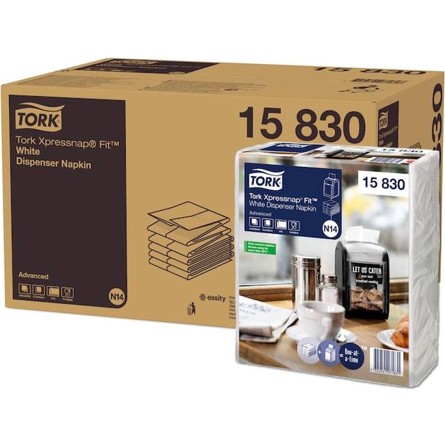 Tork Xpressnap Fit Recycled Dispenser Napkin White 2Ply (Pack of 6x720)