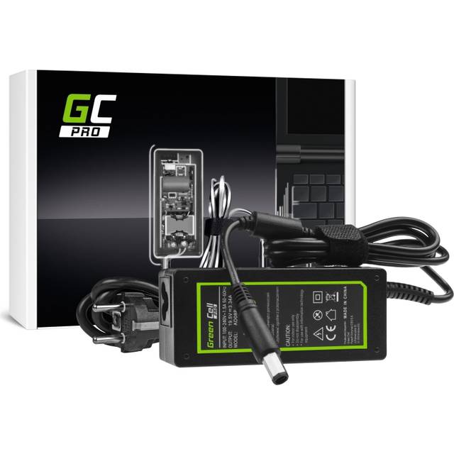 Green Cell Pro-laddare 19,5 V 3.34A 65W åttkantig kontakt för Dell Inspiron 1546 1545 1557 XPS M1330 M1530 strömadapter