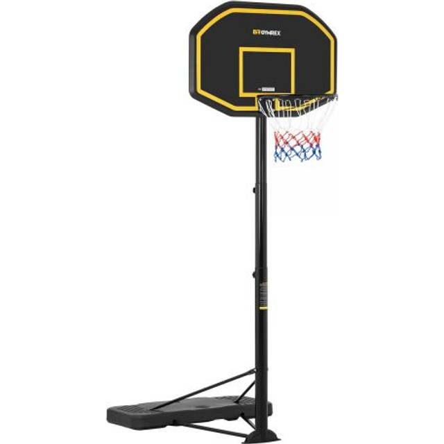 Gymrex - Portable Basketball Stand Basketball Hoop with Stand Adjustable Height 200-305cm