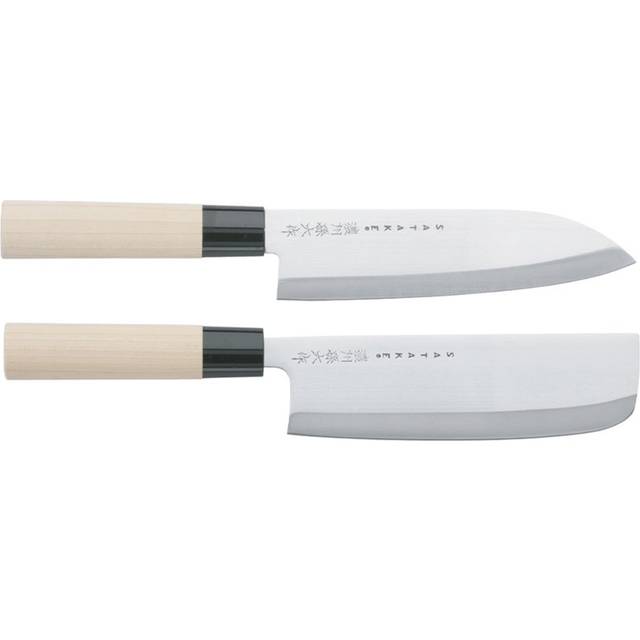 Satake Satake Houcho knivset santoku & nakiri 2 delar - Beige