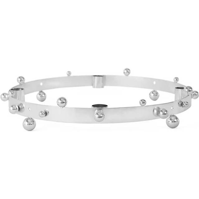 OYOY LIVING DESIGN Pearl Advent Candleholder |Silver |One Size