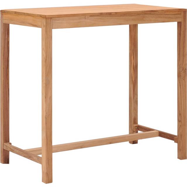 Ståbord för utomhusbruk 110x60x105 cm massivt teakträ
