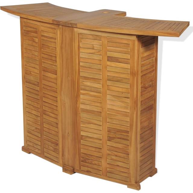 Vidaxl Folding Bar Table 155x53x105 Cm Solid Teak Wood