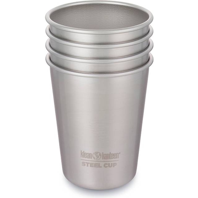 Klean kanteen Stålmugg 296 ml. 4 st - Borstat stål