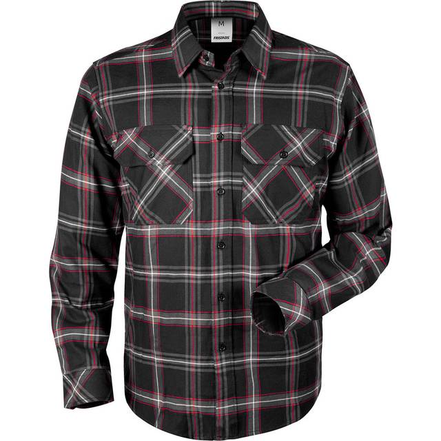 Fristads 104986-940 L Flanellskjorta svart L