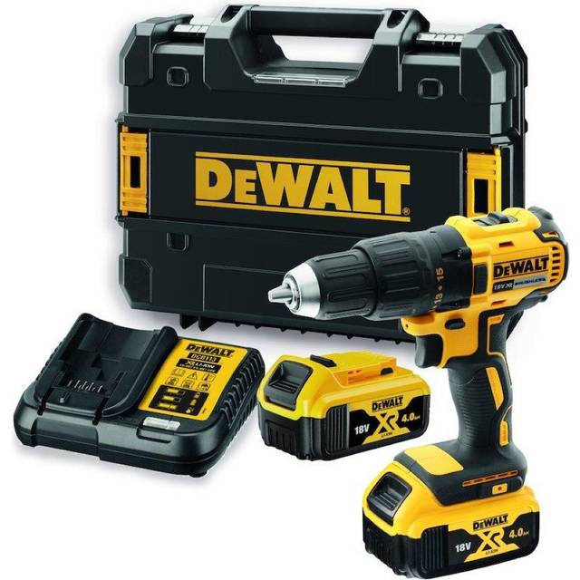 DCD777M2T 18V xr Brushless Compact Drill Driver - 2x 4Ah Batteries, Charger & Tstak Case - Dewalt