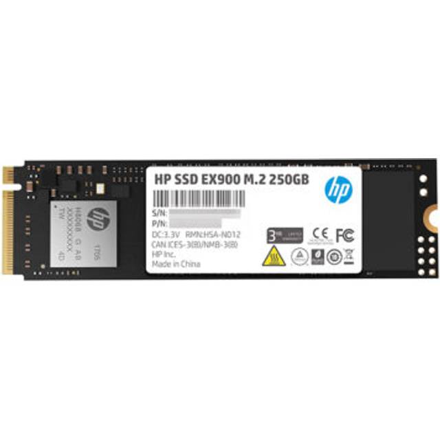 HP EX900 250 GB Intern NVMe/PCIe M.2 SSD M.2NVMe PCLe 3.0 x4 Box 2YY43AA#ABB