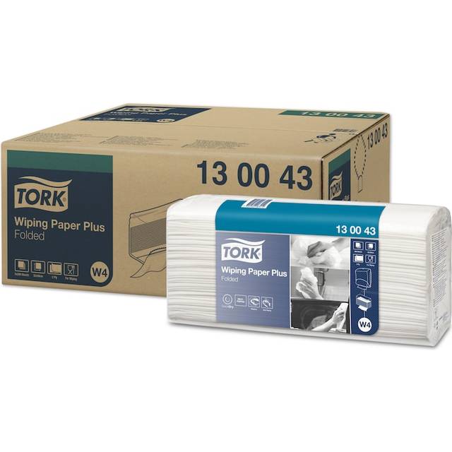 Tork W4 Wiping Paper + White 2-Ply 200 Sheets (Pack of 5) 130043