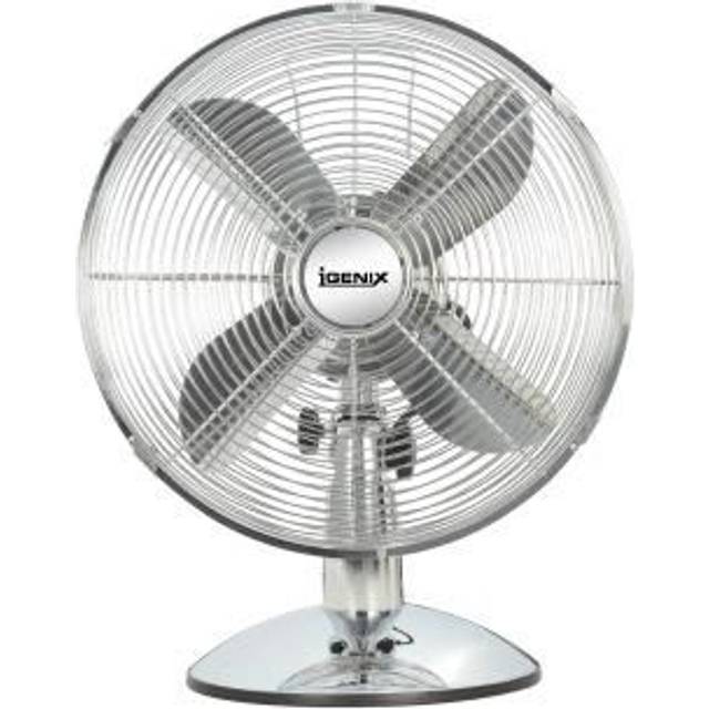IGENIX DF1250 Portable 12" Desk Fan - Silver, Silver/Grey
