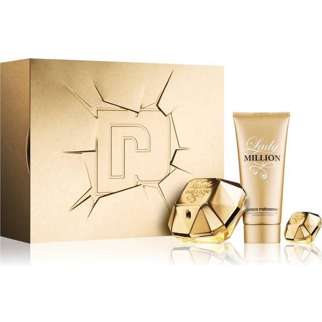 Women's Perfume Set Lady Million Paco Rabanne (3 pcs)