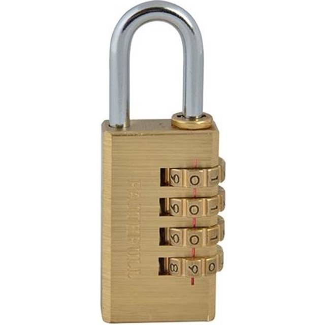 Faithfull Brass Combination Padlock 38mm Standard